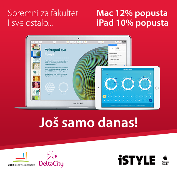 iStyleSrbija's tweet photo. Još samo danas traje Back to School akcija – ostvarite neverovatne popuste!
https://t.co/nK3rBj4NmE https://t.co/U6MiR4kWGx