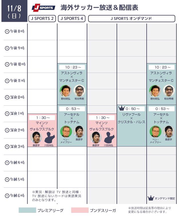 Jsportsプレミアリーグ放送枠に抗議