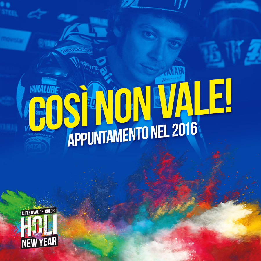 HoliOnTour's tweet photo. Non ci pensare @ValeYellow46,lo champagne lo stappiamo lo stesso a #capodanno2016!#iostoconVale #holi https://t.co/Kjc29efLgd