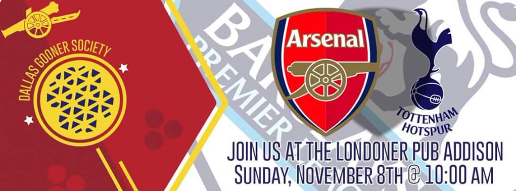 Can you feel it in the air? Today is the day! Come join us at The Londoner in Addison as North London is red!