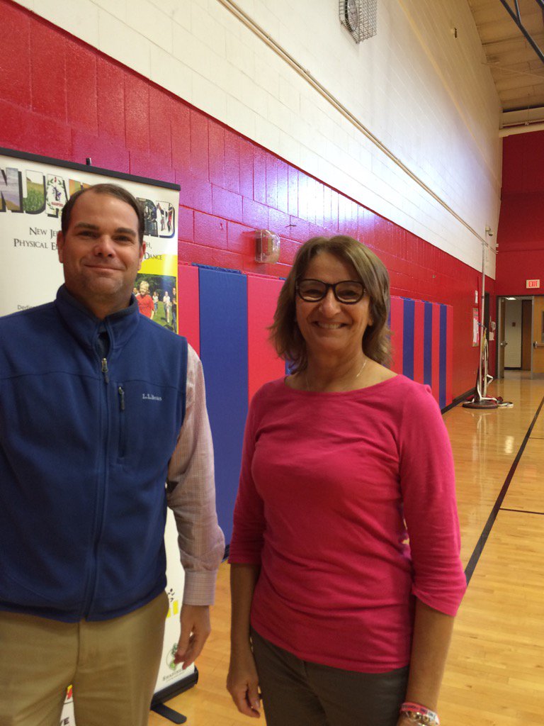 @NJAHPERD <a href="/SHAPE_America/">SHAPE_America</a> Brendan O'Reilly &amp; Jackie Malaska at future professionals workshop in Ocean Twp, NJ