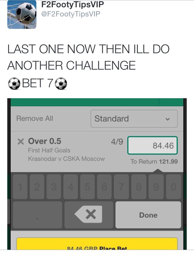 F2FootyTips's tweet image. SMASHED THE REST OF THE CHALLENGE ON VIP £10-£121.99 IN THE END‼️✅