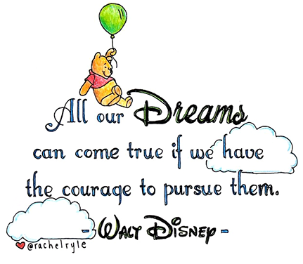 Write_Hear's tweet photo. Pursue your writing with courage #WaltDisney @RachelRyle https://t.co/5q4uSPYqOM