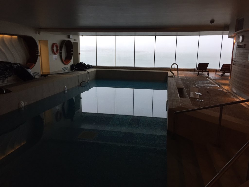cliffhousehotel's tweet photo. Still going down. #threewordtweet #poolrefurb https://t.co/a6zc7yu7P0
