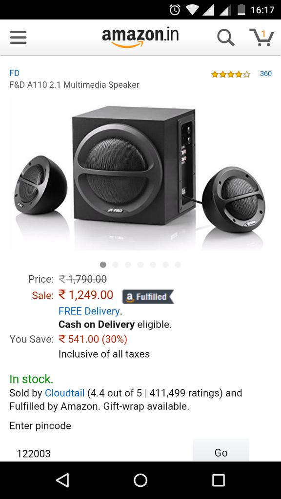 Sagarsuman_here's tweet image. @amazonIN Way to loot us Put fake lighting deals Actual price is lower than the deal Price #AmazonCheating