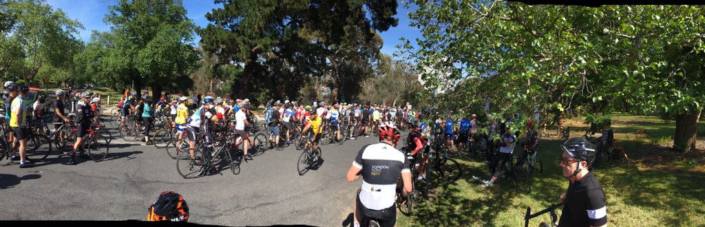 Brompton_MEL's tweet photo. A good turn out today, but too many punctures. #StopTheTacks #boulietacks #community #bikeride https://t.co/fEwp0pNWxj
