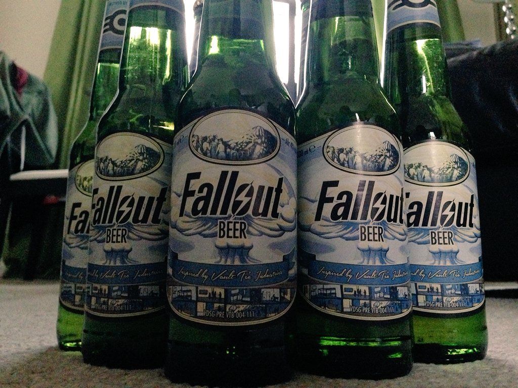 ItsAstral__'s tweet photo. Look what arrived, just in time for #fallout4 (^_^) #nerdgasm #falloutbeer https://t.co/Ae4BtSrqrd