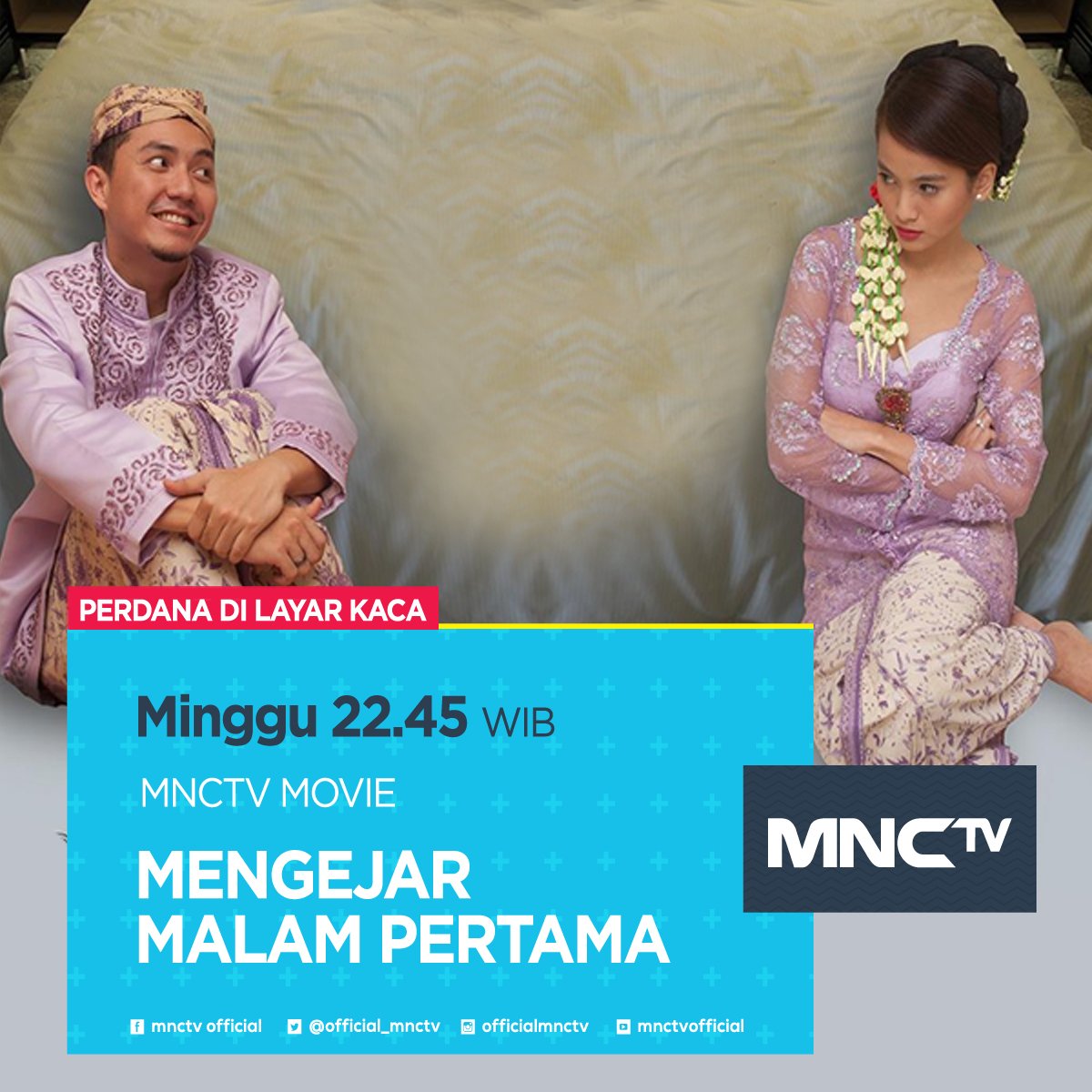 Official_MNCTV's tweet photo. Apa? @omeshomesh mau "Mengejar Malam Pertama"? Kepo banget? Saksikan PERDANA malam ini pkl 22:45 wib. https://t.co/0SEQRHocVk