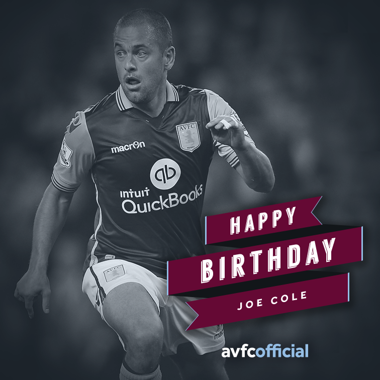 Happy birthday to Joe Cole, who turns 34 today. Have a good day Joe! 