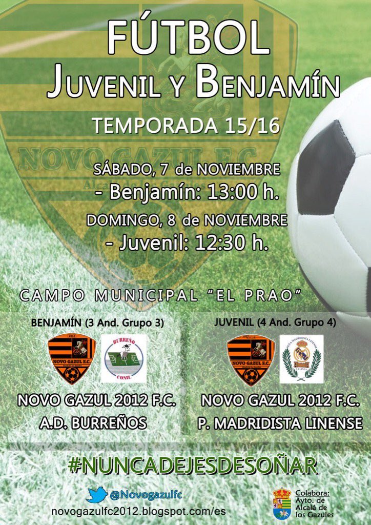 JUVENIL. Empezamos en 15 minutos!! Te esperamos #nuncadejesdesoñar