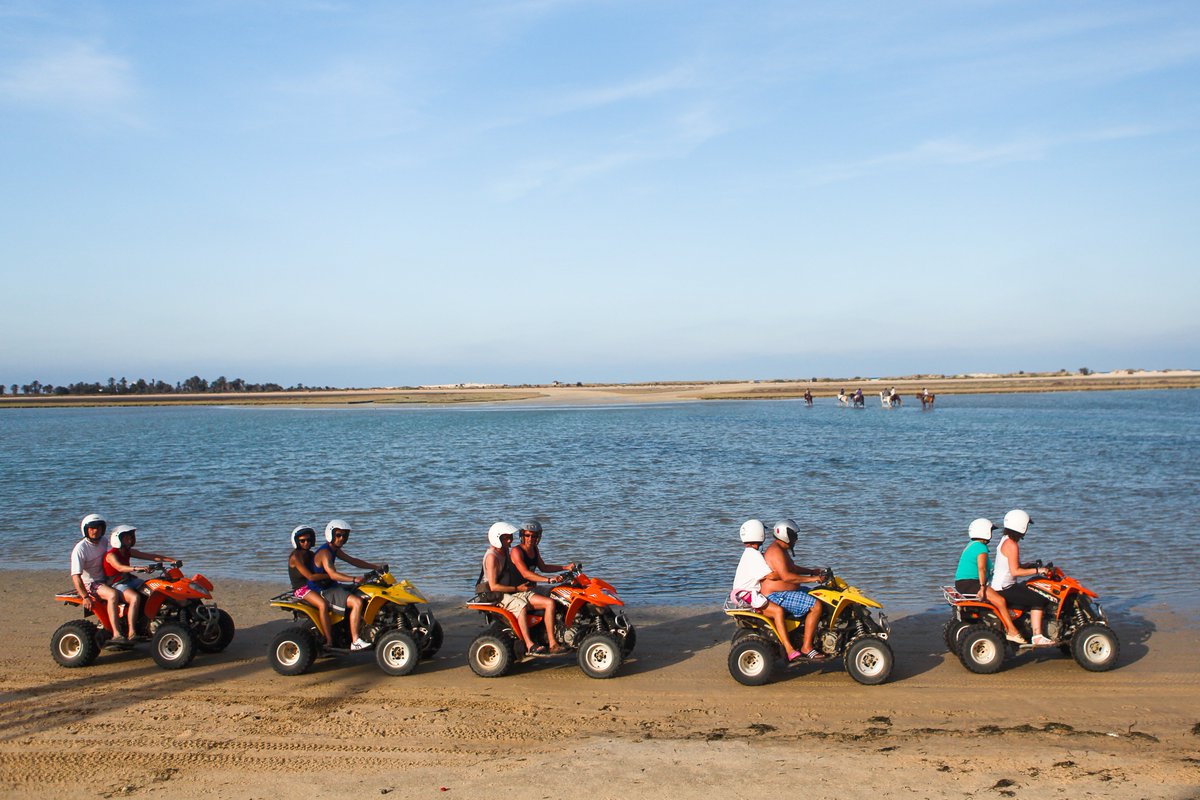moezbhar's tweet photo. À Quad ou à Cheval.. la balade à la lagune de #Djerba est tout le temps magique ! 
#Tunisie #Tunisia #VisitDjerba https://t.co/BdHZwAnKe4