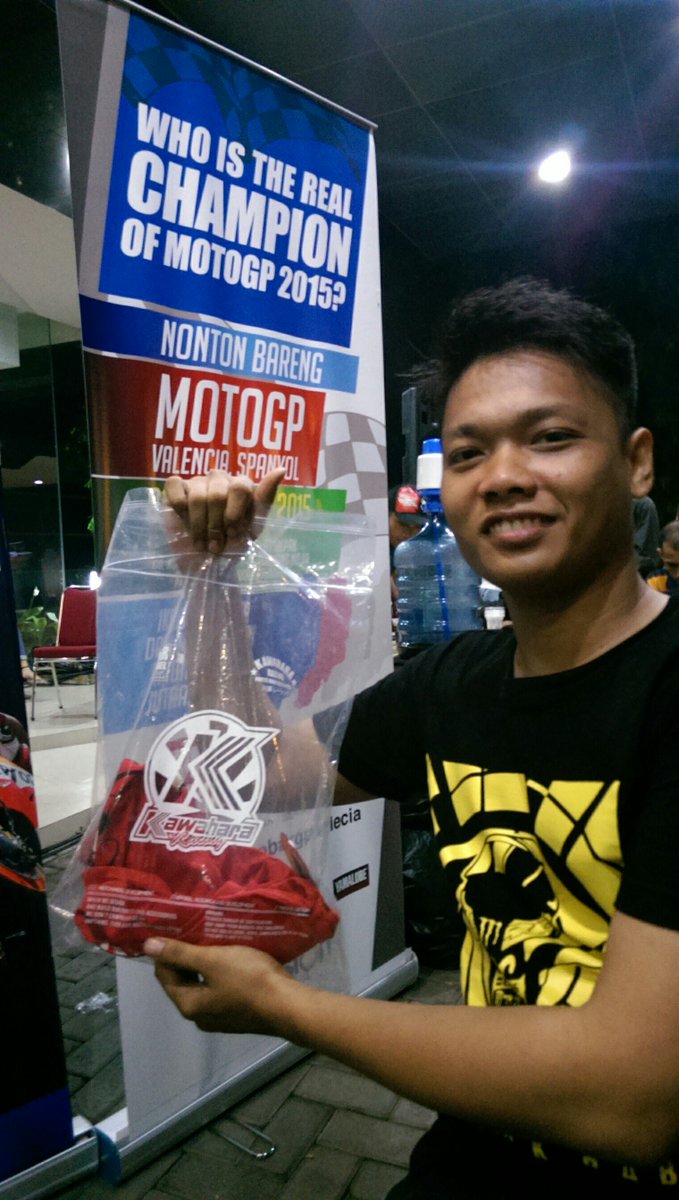 Anggiezeze's tweet photo. Dpt hadiah dari @KawaharaRacing #mplusnobargpvalencia @kvisiontv https://t.co/muN6mW8Kcf
