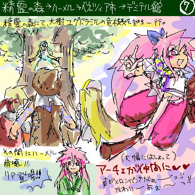 内海氏、ファンタジアはプレイ絵日記までつけてた。○学生の暇さ加減恐ろしい。 