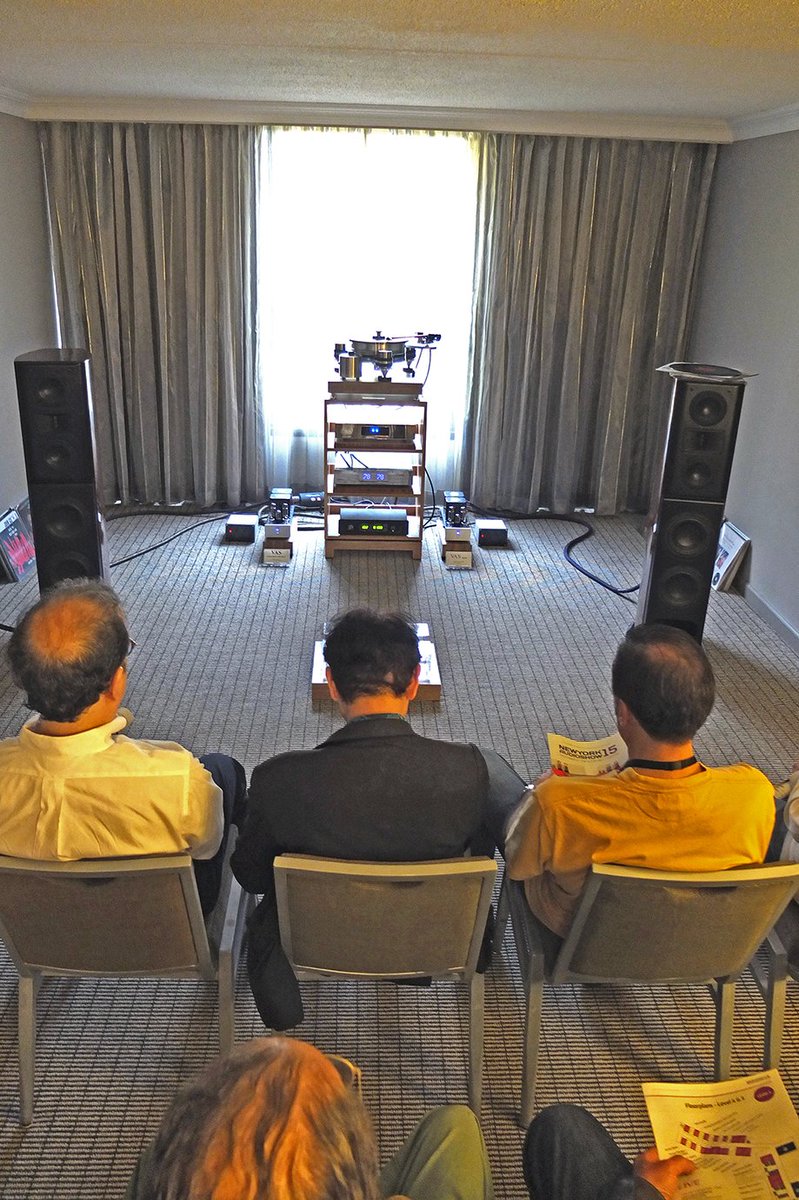 LivingAcoustics's tweet photo. Our room during the @NYAudioShow has been packed! With @Acoustic_Zen @vpiindustries @merrill_audio #VASAudio https://t.co/8EkmAmDPRv