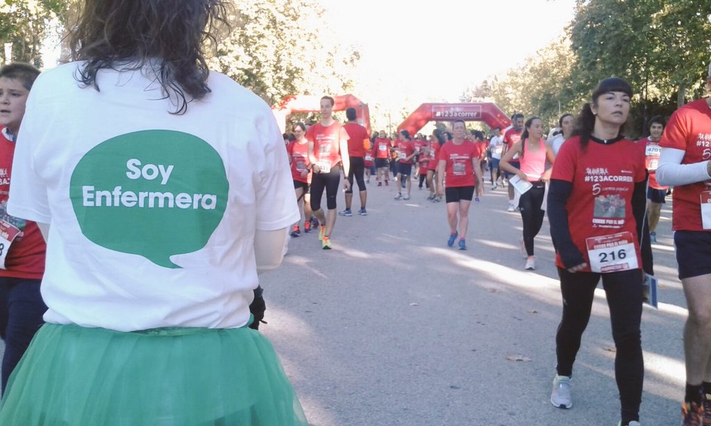 Marrock4's tweet photo. #Soyenfermera y vamos #123acorrer con el #hospital #niñojesus https://t.co/hQU3cpRWaI