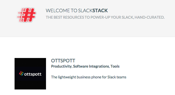 ottspott_co's tweet photo. Thanks @marwannas @qhoang09 for listing @ottspot_co on #SlackStack 🍀 @getbirdly rocks ! https://t.co/VWfc1u5I9F https://t.co/jp4pUcT5xY