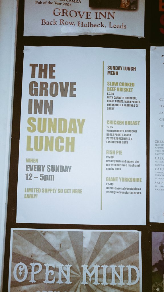 Here's all the yummy ale we have folks grab it while you can! We also have Sunday dinners on 12-5pm #yum #Leeds #ale