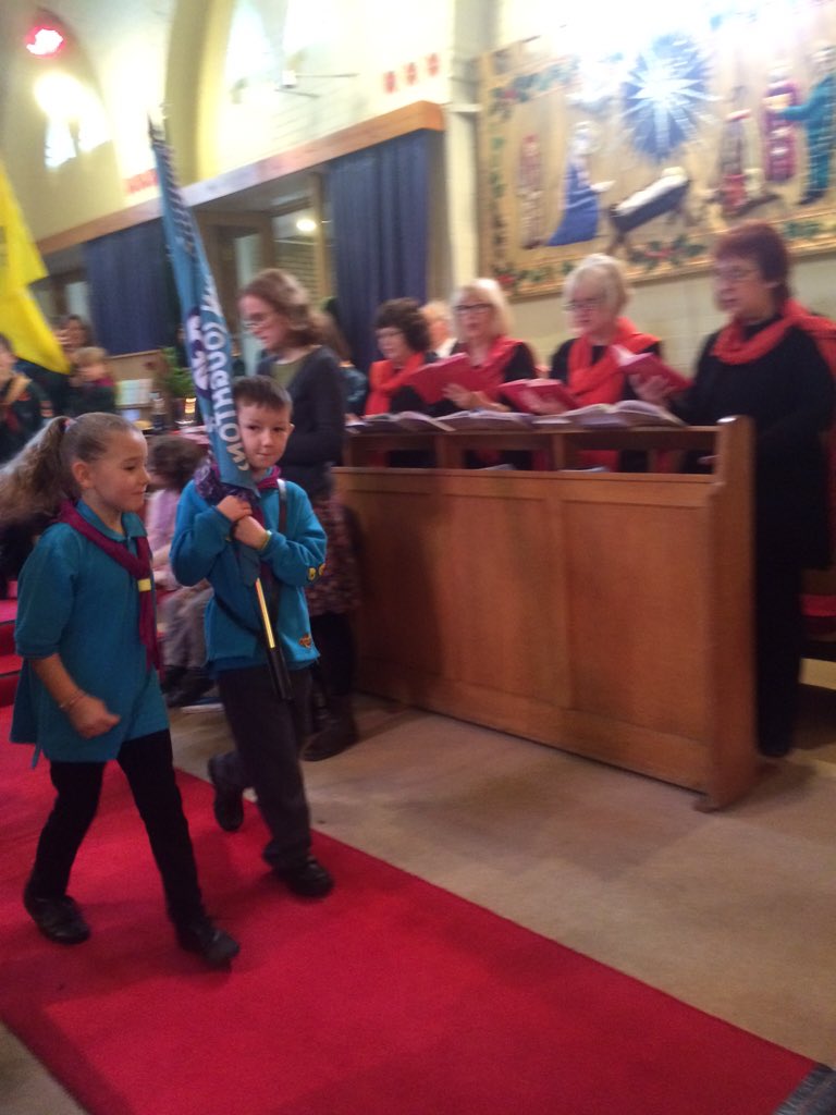 Connor carried the flag for 8th Hitchin Beavers at the remembrance service @hitchinscouts #proud #remembrancesunday