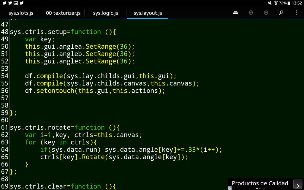 dlmmwebdisseny's tweet photo. Make your #android #app #prototype with a few steps. #DroidScript #DroidEdit #javascript #code #snippets #develop https://t.co/Q2wPo7CCis