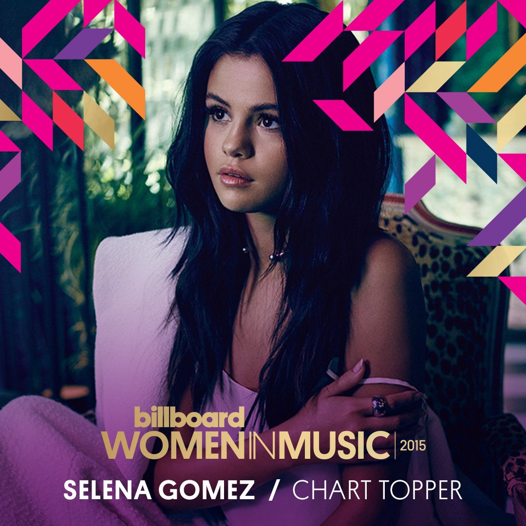 billboard's tweet photo. The 2015 Billboard #WomenInMusic: Lady Gaga, Selena Gomez, Demi Lovato and Lana Del Rey https://t.co/Vvi38yenKg https://t.co/5xdXn6NJ1v