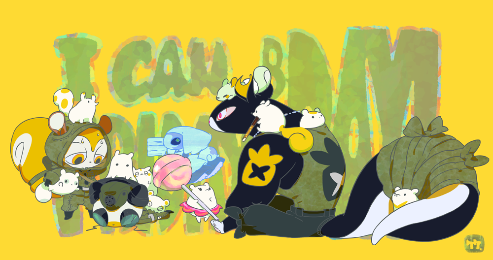 「「I can Friday by day!」ちびっこになつかれる曹長が描きたかっ」|竹画廊のイラスト