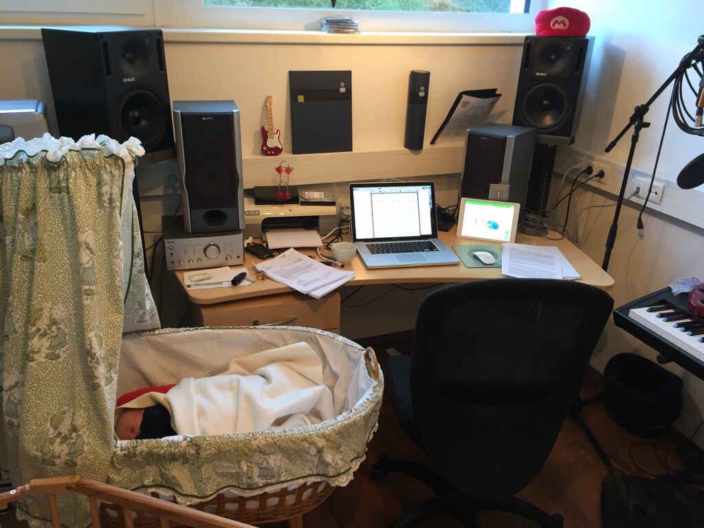 tschu01's tweet photo. working set: kid 1 on the left, kid 2 on babyphone-station and of course a lot of coffee... 😎 https://t.co/W4niKoIWy0