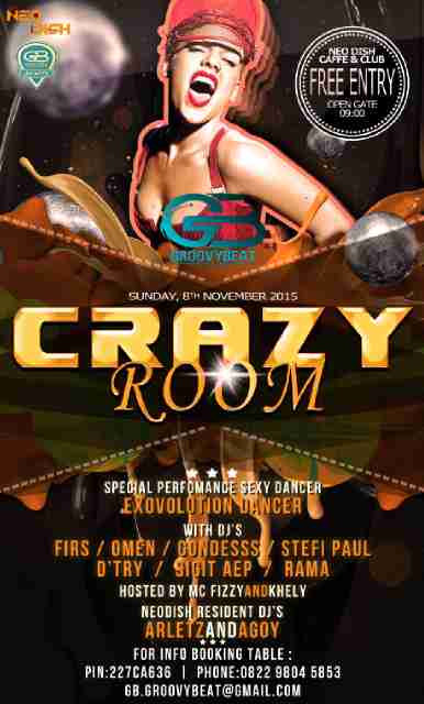 GroovyBeat_ent's tweet photo. TONIGHT FREE ENTRY !! FREE ENTRY \=D/ !! ALL NIGHT A LONG !! With me "CRAZY ROOM" At NEO DISH CLUB  !! See you\=D/ https://t.co/kvullTMBYn