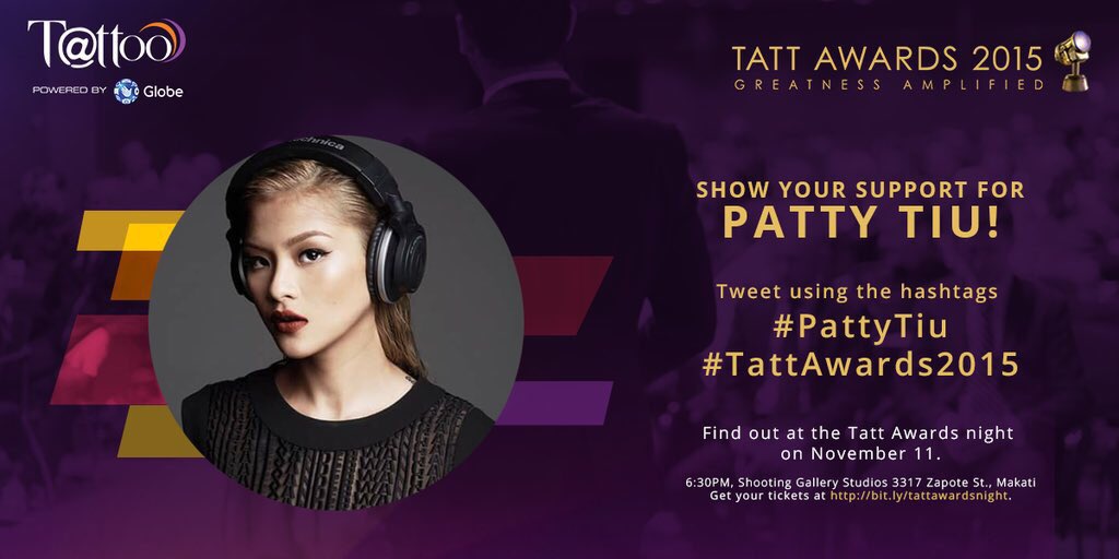 DeucePring's tweet photo. Not all heroes have capes etc, some uses music as their power. -- #PattyTiu #TattAwards2015 @PattyTiu @ChooseTattoo https://t.co/x1mKqikpHU