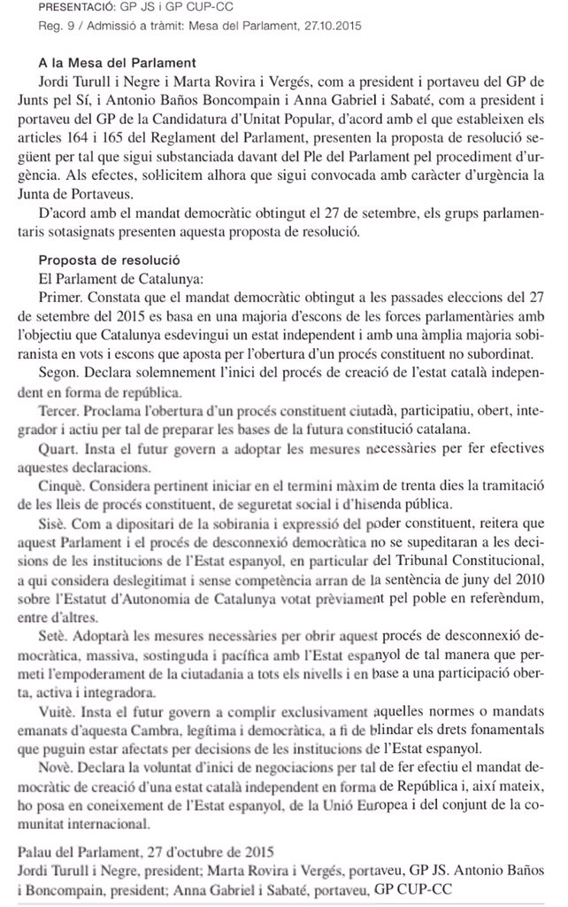 Declaració d'inici del procés cap a la República Catalana parlament.cat/document/actua… i annex google.com/url?sa=p&q=htt…