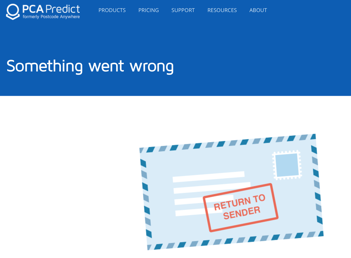 milesnick's tweet photo. @PCApredict seems okay now, but earlier this was your home page and status page https://t.co/pTe816MbtR