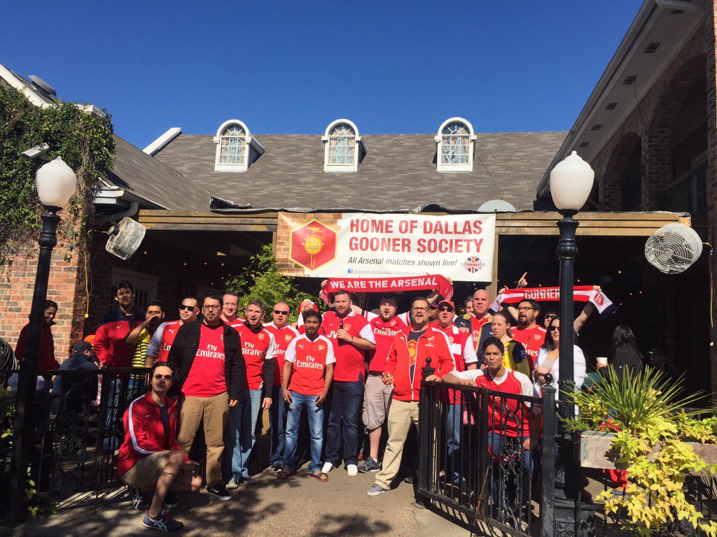 Arsenal supporters out in force! <a href="/DallasGooners/">Dallas Gooners</a> <a href="/arsenalamerica/">Arsenal America</a> #BestPLBarContest