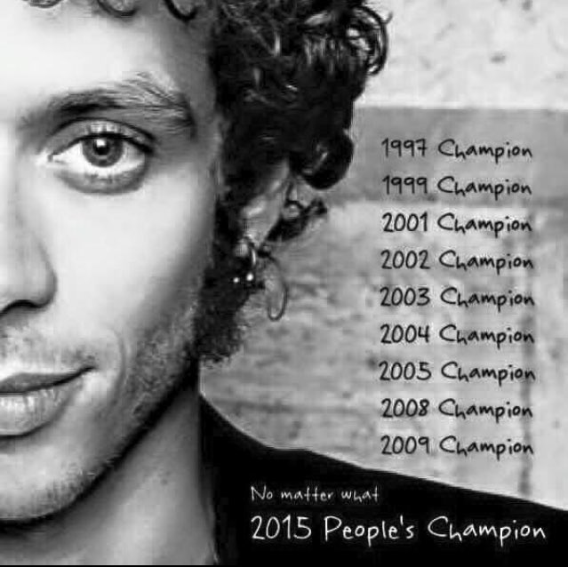 dewahoya's tweet photo. People's Champion 2015  #ForzaVale https://t.co/uiYLbexvYg