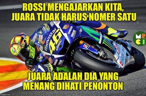 Respect
Start ke 26 finish ranking 4 :)
Valentino Rossi 🏁 46
