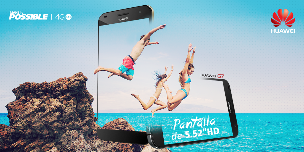 HuaweiMobileCo's tweet photo. El domingo se ve mejor en la pantalla Full HD del Huawei G7 todos los colores y lo bueno de la vida #MakeItPossible https://t.co/0usNSwr8Un