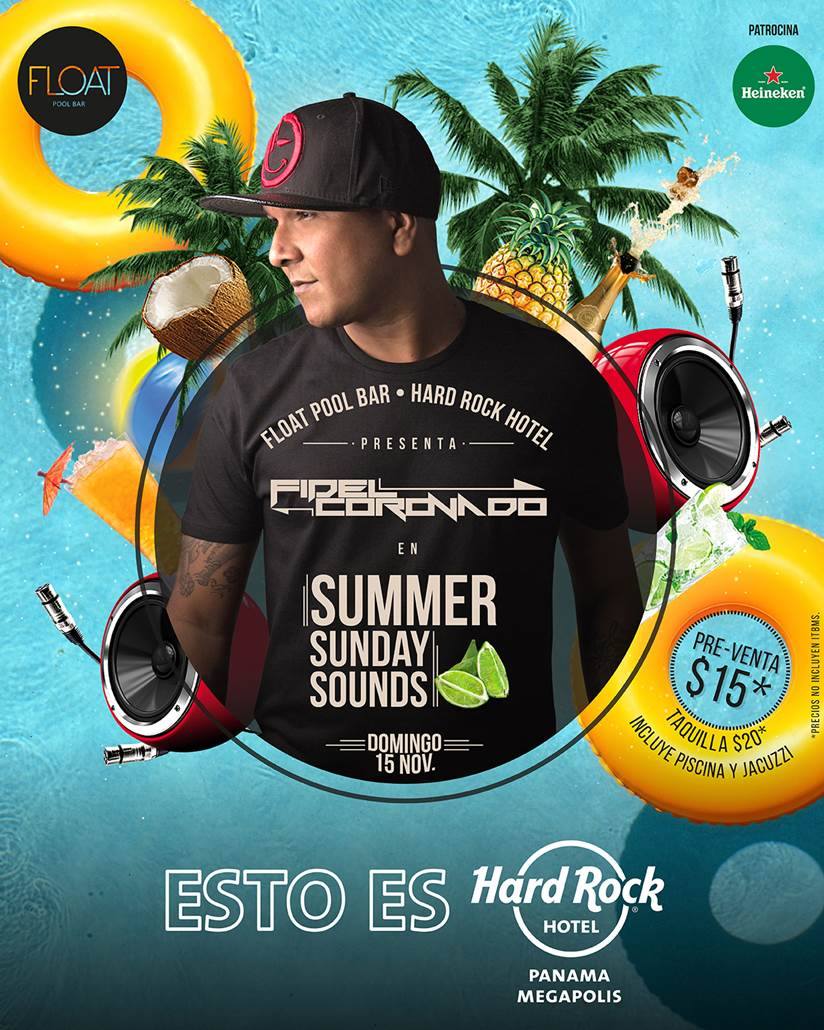 BeatsnSounds's tweet image. Nos vemos el próximo domingo 15 en el #FloatPoolBar del @HRHPanamaMega, #SummerSundaySounds junto a @djfidelcoronado