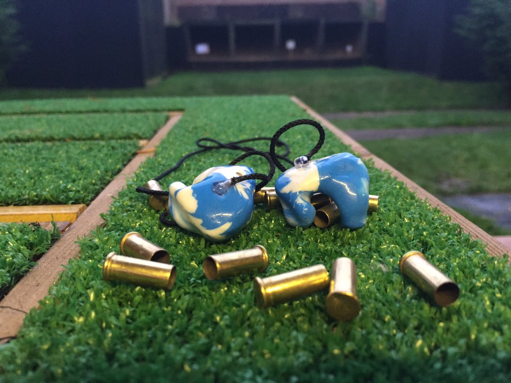 earfend's tweet photo. An afternoon at the range EF insta mold filtered plugs. Protect not neglect #shooting #shootinguk #earplugs #guns https://t.co/KRAKdIlYII