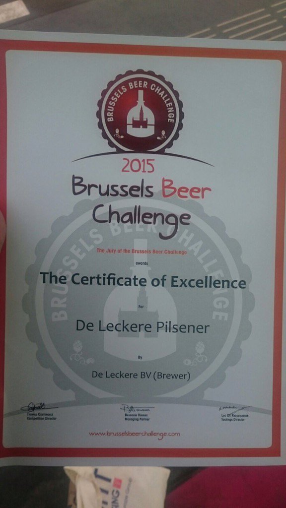 Mooi prijsje gewonnen op  #BrusselsBeerChallenge
