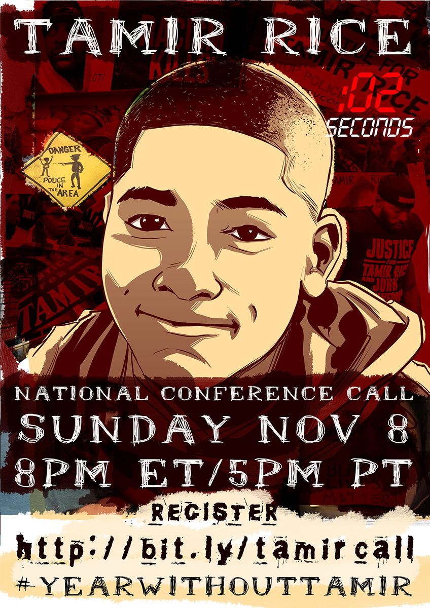 InterracialJawn's tweet photo. Tonight @ 8PM Join #TamirRice family for a Natl Conf Call &amp; #YearWithoutTamir Call to Action https://t.co/Mo6AXCLhSS https://t.co/PzrwBdlZ9o