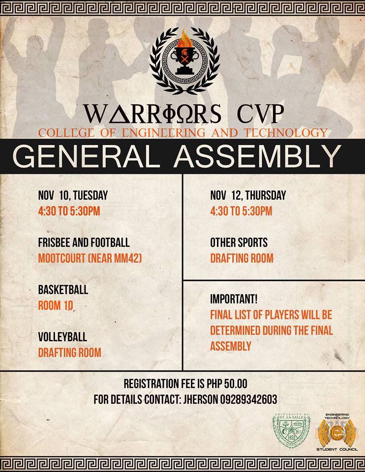 ES_1516's tweet photo. Announcement from the Gov!
for the WARRIORS CUP https://t.co/g10OTQtukM