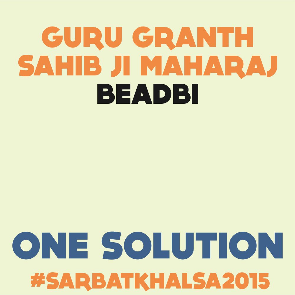 Sarbat_khalsa16's tweet photo. #sarbatkhalsa is the ONE SOLUTION for our panthic problems. #sarbatkhalsa2015 #yourpanthneedsyou https://t.co/vYnokUA7Lf