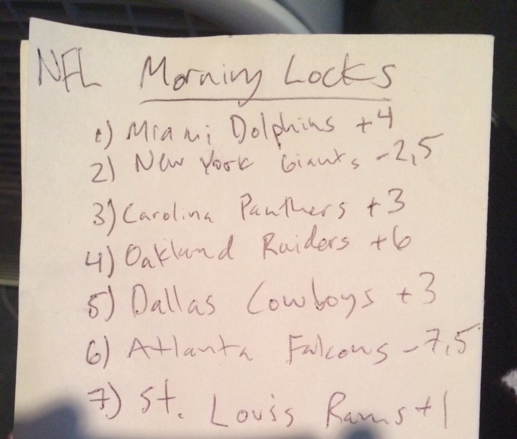 MorningLocks's tweet photo. NFL #7locksonlox 11/8/15 https://t.co/S0L90NMelL