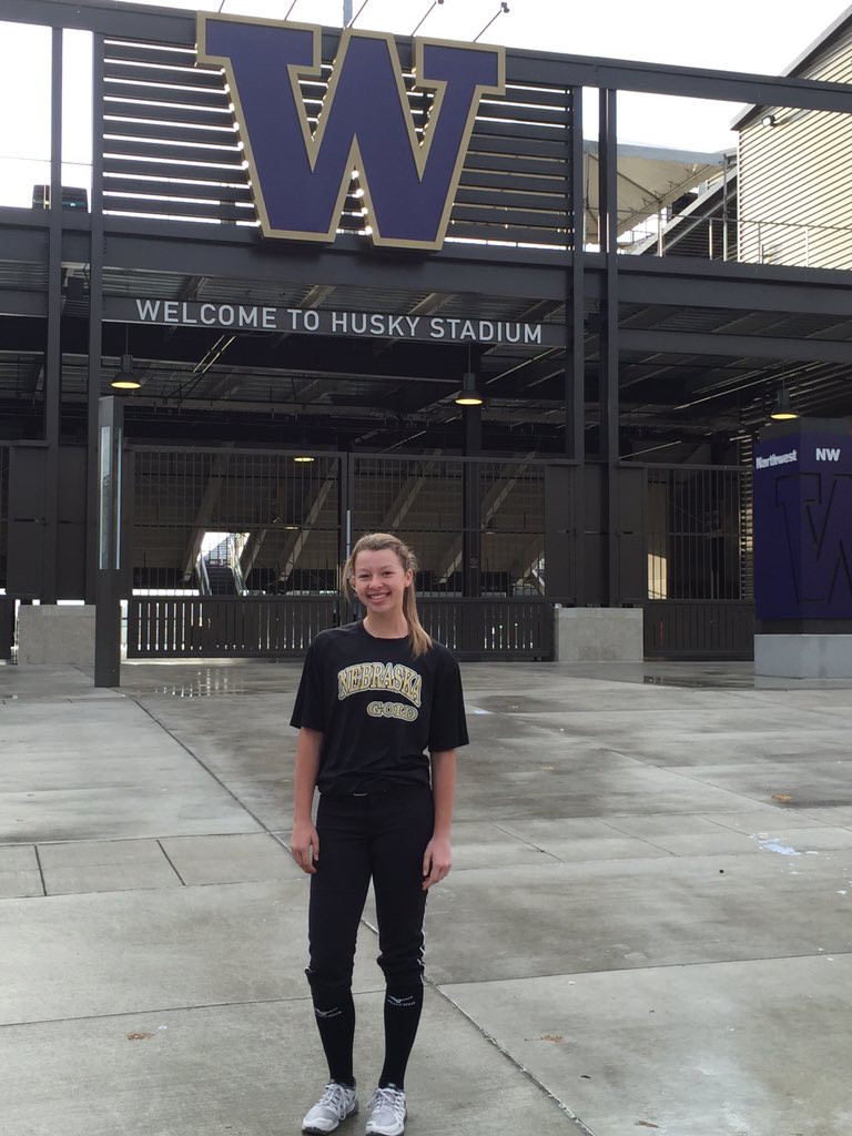 Bailey enjoying her unofficial visit and camp at The Univ of Washington.