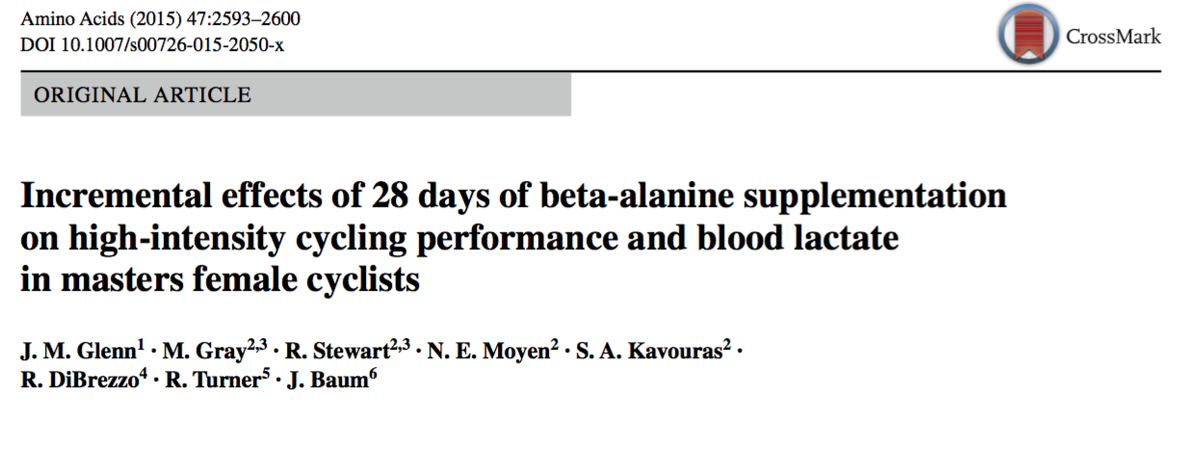 DrHydration's tweet photo. Beta-Alanine and #cycling performance in #Master #Females #PDFA15 https://t.co/4uiG6kffR4 https://t.co/kFi4DXxEjD