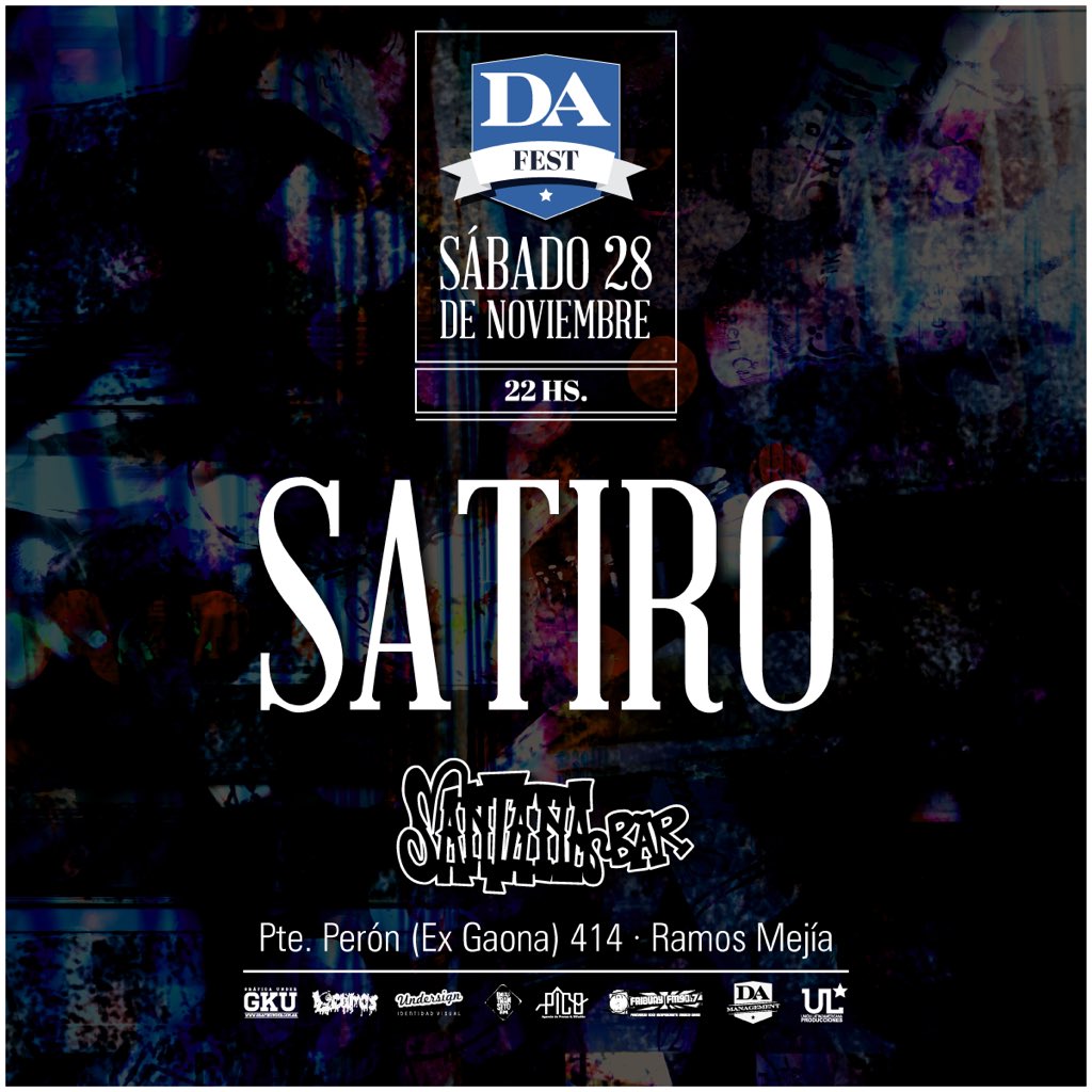 Rocksatiro's tweet photo. Sáb 28/11 despedimos el año en @SantanaBarOK. Combo entrada + viaje de cap al bar i/v $200 https://t.co/702Di3xLDI https://t.co/CV4HACAYM0
