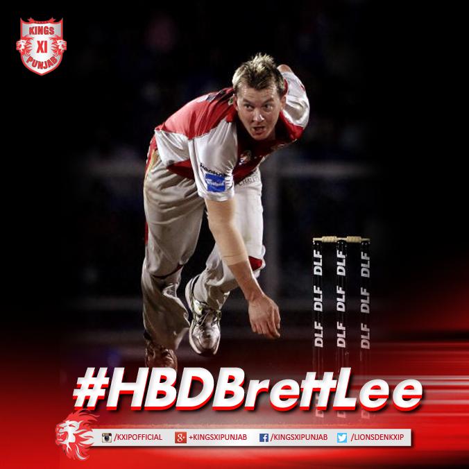 Happy Birthday to former KXIP speedster, Brett Lee! 