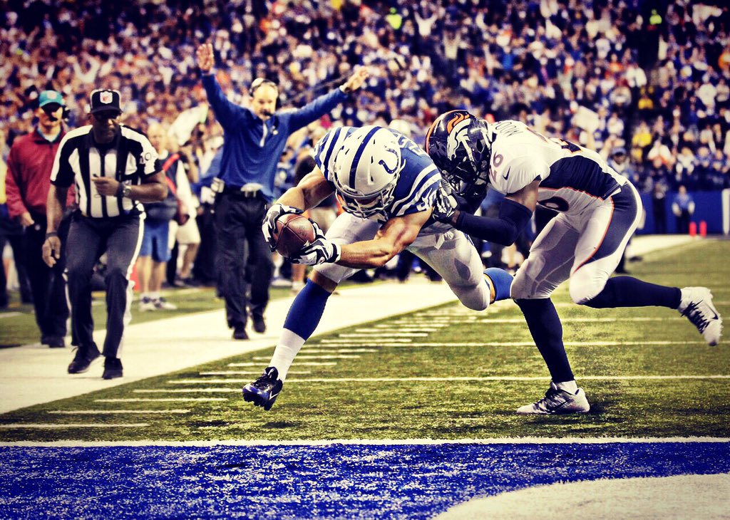 Coby's tweet photo. Sunday is HERE! Lets go @Colts! #DENvsIND #SaluteToService https://t.co/AH36iC5gUn