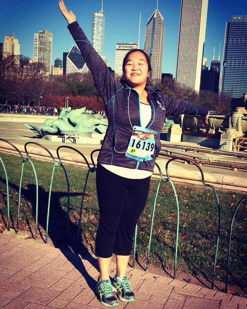 kimdngo's tweet photo. This is what high on life looks like. #hotchocolaterun2015 #Chicago 🏃🏻 https://t.co/MnnEYFEepo