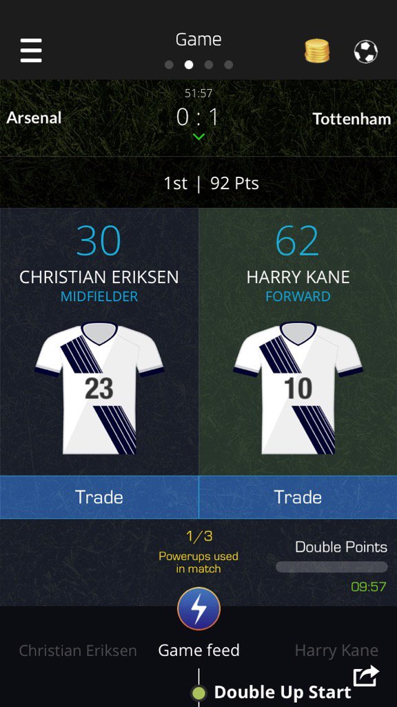 SamLeake's tweet image. Just used my Double Up on Harry Kane on @ultimatefanlive for #arsenal vs #coys  bnc.lt/m/IuTLmFvJ1m