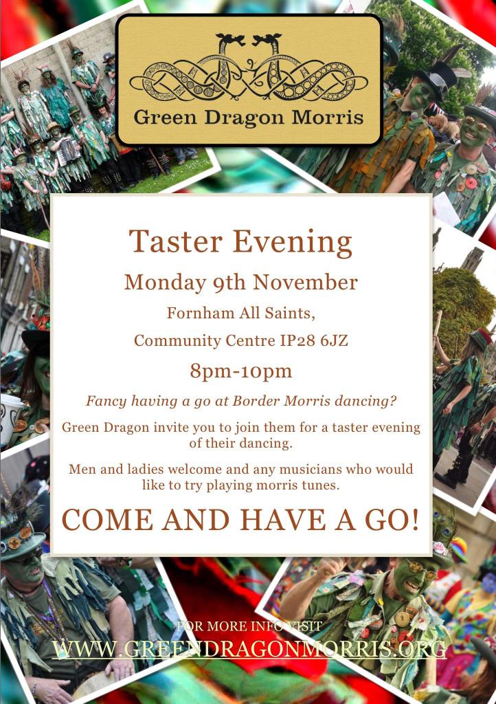 Fancy trying our style of Border Morris? We are having a Morris taster evening TOMORROW night. COME AND HAVE A GO!