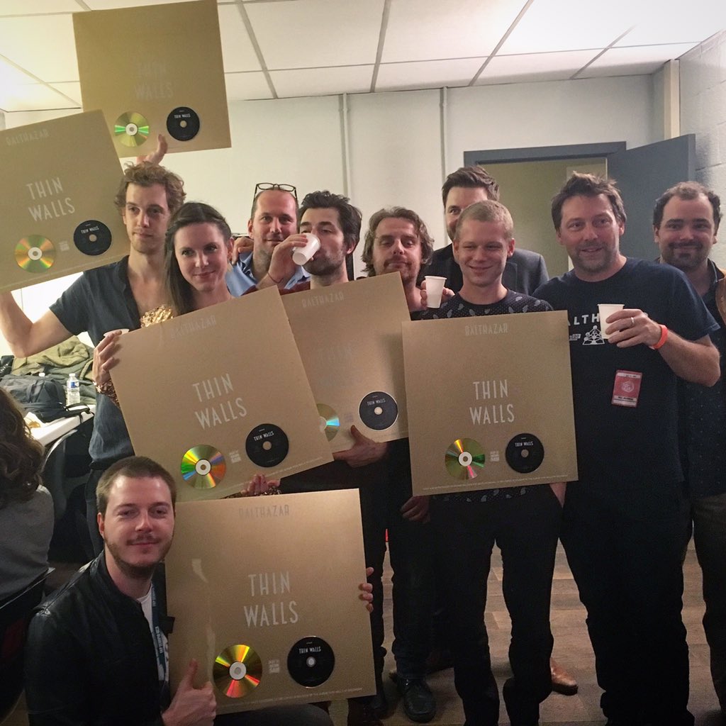 balthazarband's tweet photo. golden album went gold in belgium 🎉 @PIASbelgium @piasrecordings #thinwalls https://t.co/leW8H1bnlY